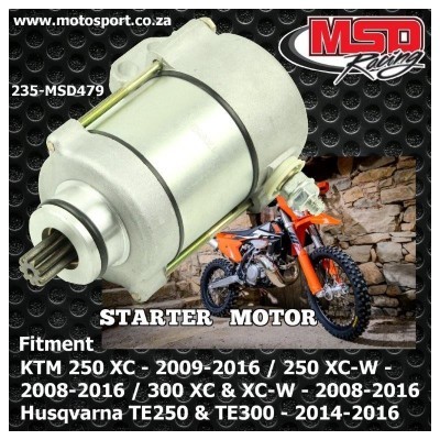 235-MSD479-MSD Starter Motor-250/300 TE/XC/XC-W