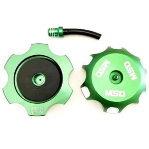 282-GTC06K#1.jpg. MSD Alloy Gas Cap - Kawasaki - Green