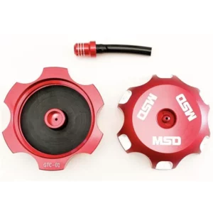 282-GTC01R#1.jpg. MSD Alloy Gas Cap - Honda - Red