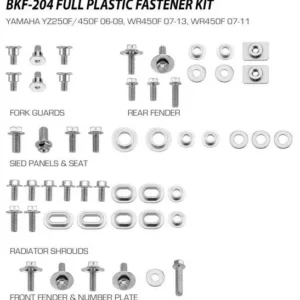 282-bkf-204. MSD Plastics Fastener Kit - YZ250/450F/WR250/450F