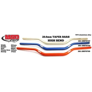 282-28H7075#1.jpg. MSD High Bar 28.6mm - Various Colors