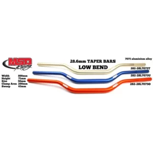 282-28L7075#1.jpg. MSD Low Bar 28.6mm - Various Colors