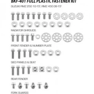 282-bkf-401. MSD Plastics Fastener Kit - RMZ250/RMZ450