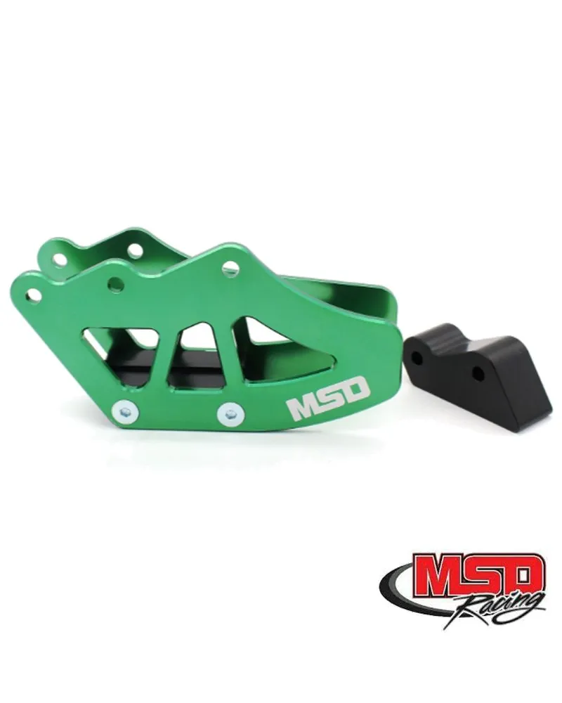 282-CGKA001#1.jpg. MSD Rear Alloy Chain Guide Green - KX/KX250F/RMZ250