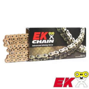 200-428SHGR-132L#1.jpg. EK Chain 428 SHGR MX Gold 132 Link