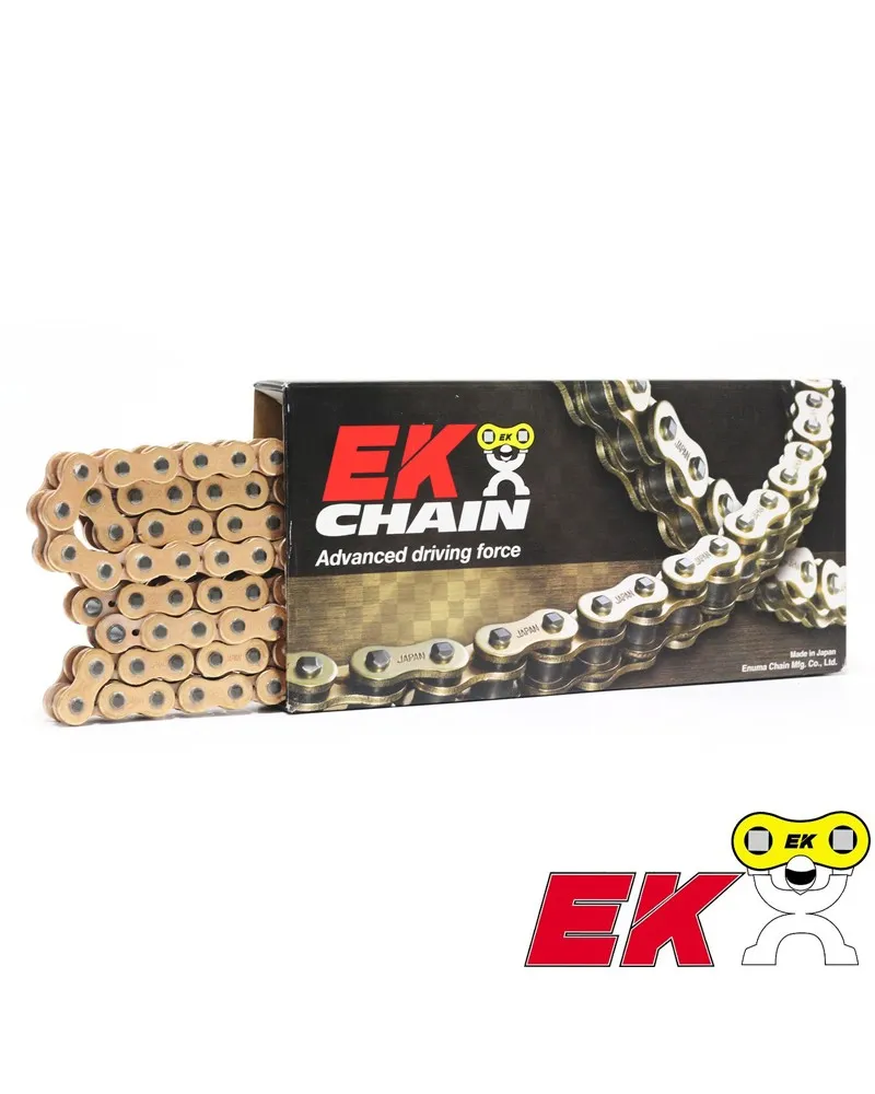200-428SHGR-132L#1.jpg. EK Chain 428 SHGR MX Gold 132 Link