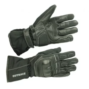 390-G8115-B#1.jpg. OUTBACK Winter Textile/Leather Gloves - Black