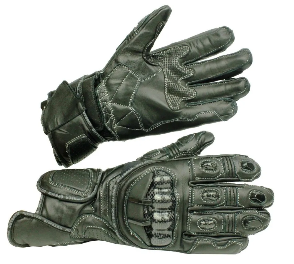 390-G8050-B#1.jpg. OUTBACK Sport Leather Gloves - Black