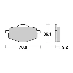 SBS 575HF#1.jpg. SBS 575HF Brake Pad