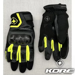 390-GL272-BF#1.jpg. KORE Air Flow Gloves - Black/Yellow Fluo