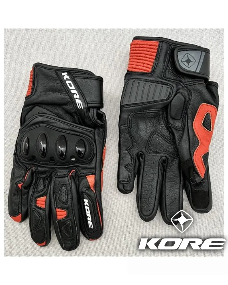 390-GL276-BO#1.jpg. KORE Blast Shorty Gloves - Black/Orange Fluo