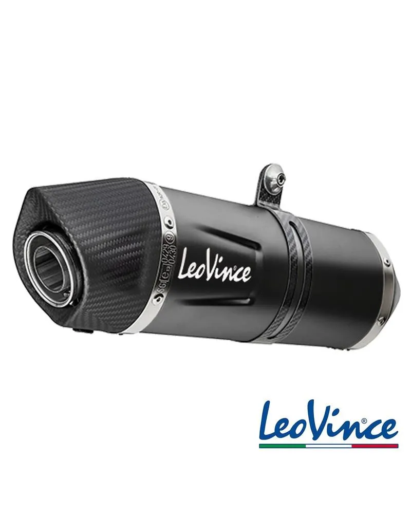 245-14355EB #1. LEO VINCE LV1 Evo Stainless Black Edition Slip-On - CRF1100L