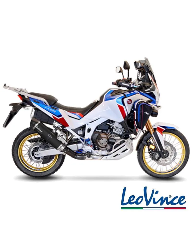 245-14355EB #2. LEO VINCE LV1 Evo Stainless Black Edition Slip-On - CRF1100L