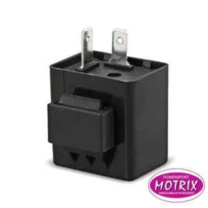 66-150-6V. MOTRIX Flasher Relay 2 Pin 12v Square - Black