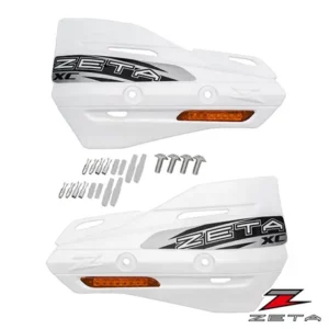 ZE72-3410. ZETA Hand Guard XC - White - Orange Lens