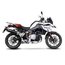 245-14055. LEO VINCE Nero Black Stainless Slip-On - BMW F750GS / F800GS