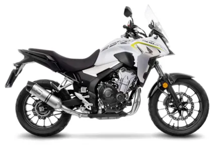 245-14314e. LEO VINCE LV1 Evo Stainless Slip-On - CB500X / CBR500R