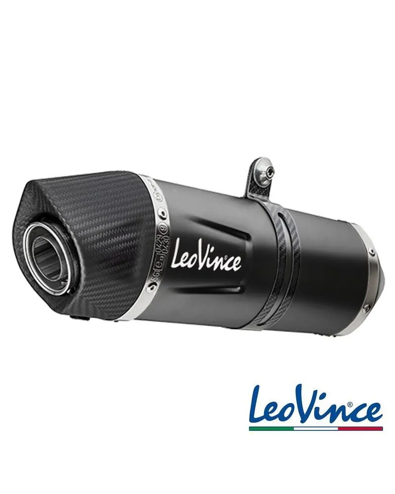 245-14352EB #2. LEO VINCE LV1 Evo Stainless Black Edition Slip-On - Tiger 850 / 950