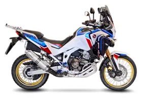 245-14355e. LEO VINCE LV1 Evo Stainless Slip-On - CRF1100L