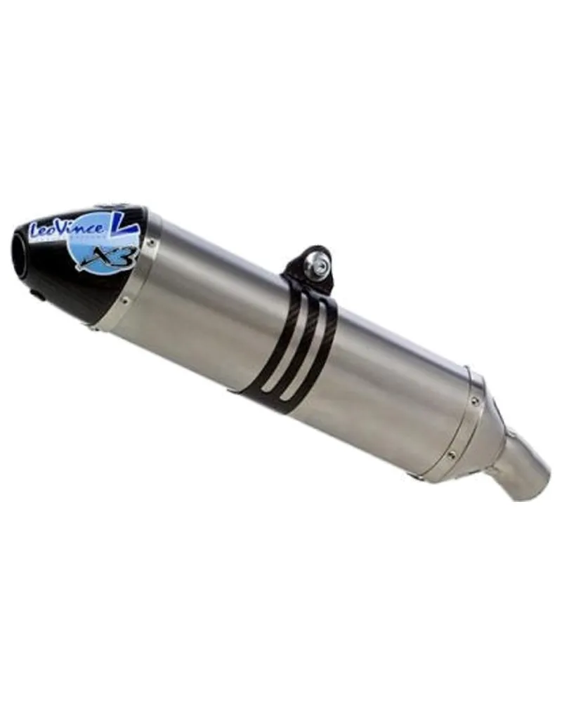 leovince-x3-stainless-slip-on-trx450. LEO VINCE X3 Alloy Slip-On - TRX450