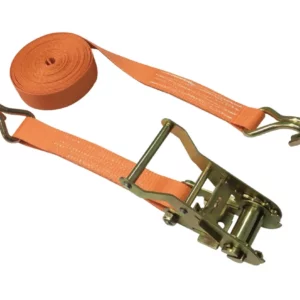 275-rt03316w14y. MSD 2" Ratchet Strap With Double J Hooks - Orange