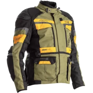 492-102409ax-go7. RST Adventure-X Jacket - Green/Orange