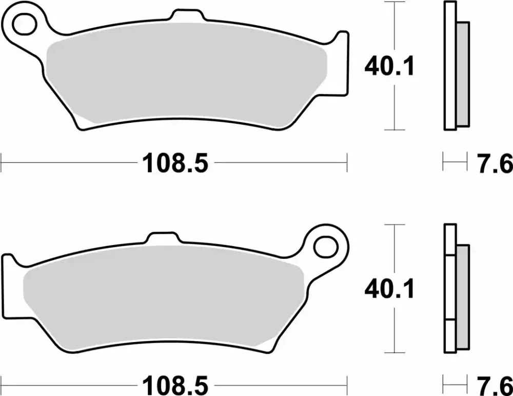 SBS 1005LS #2. SBS 1005LS Rear Brake Pad