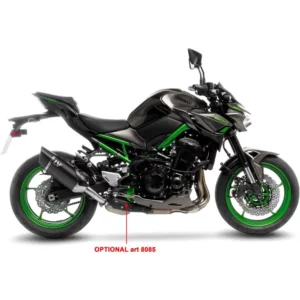 z900. LEO VINCE LV14 R Stainless Black Edition Slip-On Carbon Cap - Z900 17-24
