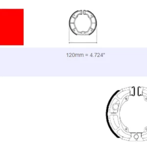 220-fsb777a. FERODO Brake Shoe EBC624