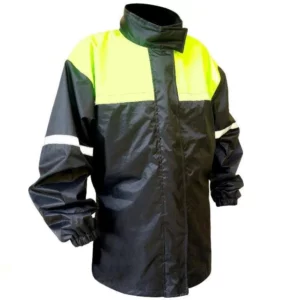 394-j5221-bf. MSD Rain Jacket - Black/Flou