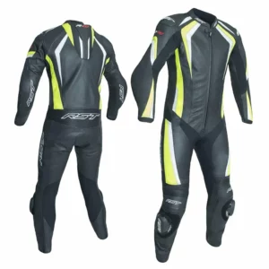 102068f.yel-1-r18-suit. RST R-18 1 Piece Race Suit - Black/Flou Yellow 2XL/48