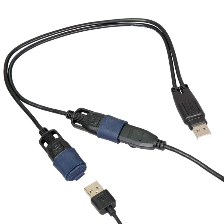 O110-SINGLE #3. OPTIMATE Y-Splitter USB 2Amp - 2 X USB 1Amp