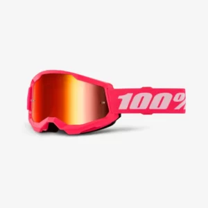 10025002800017 #1. 100% Strata 2 Pink Goggle - Red Mirror Lens