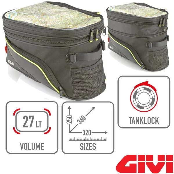 ea143. GIVI Expandable Tank Lock Bag - 21lt to 27lt