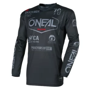 E007-11_front. ONeal Element Brand Jersey - Black/Grey