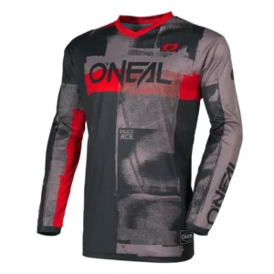 E007-21_front. ONeal Element Roller Jersey - Grey/Red