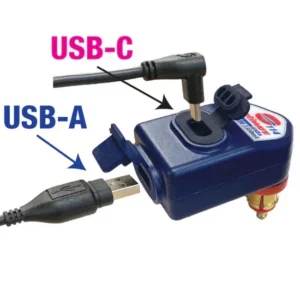 O115-SINGLE #1. OPTIMATE Charger Dual Output USB-C & USB-A - BMW/Triumph
