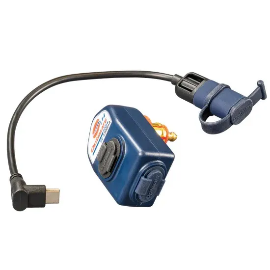 O115-SINGLE #3. OPTIMATE Charger Dual Output USB-C & USB-A - BMW/Triumph