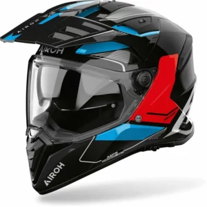 ai20020022. AIROH Bandit - Tune Blue/Red Gloss