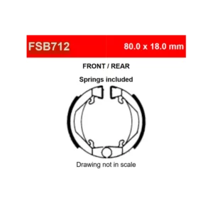 220-FSB712#1.jpg. FERODO Brake Shoe EBC322