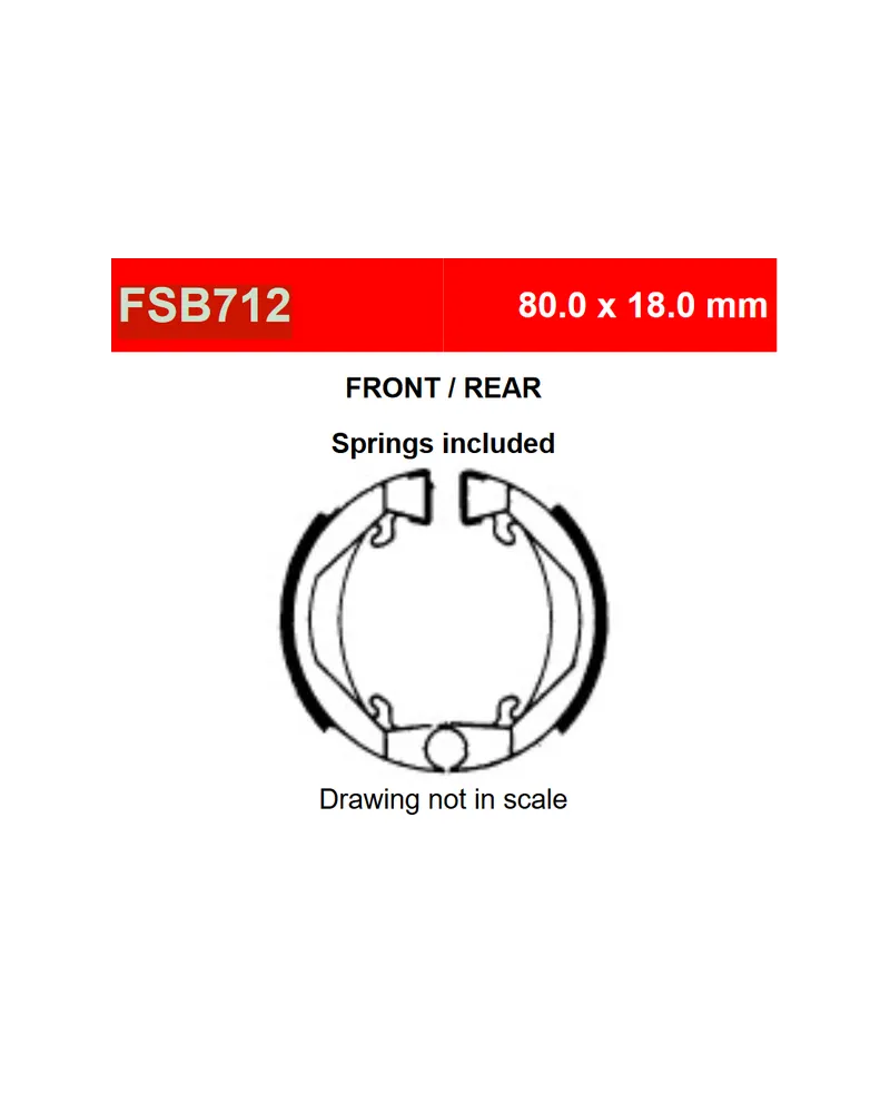 220-FSB712#1.jpg. FERODO Brake Shoe EBC322