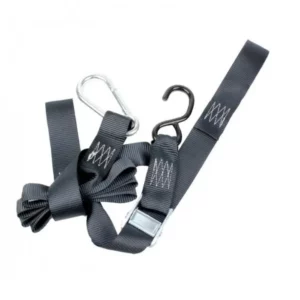 275-CT04ST2PB#1.jpg. MSD 38mm Tie Down Hook/Caribiner & Soft Loop - Black