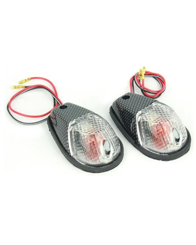 279-A10-50221#1.jpg. MSD Flush Mount Carbon Indicator - Clear Lens