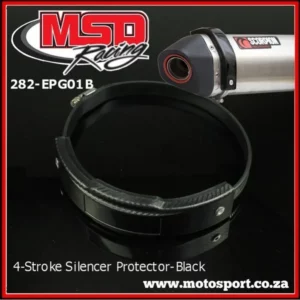282-EPG01B#1.jpg. MSD 4-Stroke Exhaust Silencer Guard - Black