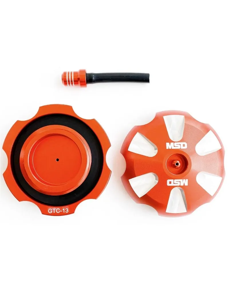 282-GTC13#1.jpg. MSD Alloy Gas Cap - KTM/Husqvarna - Orange
