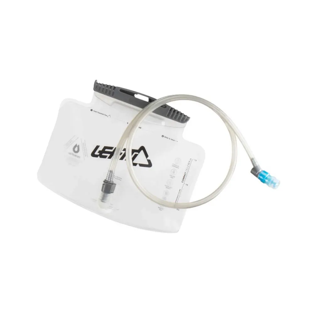 7023051950-done. Leatt Bladder HydraPak 1.5L Horizontal with tube - Degree bite valve Clear