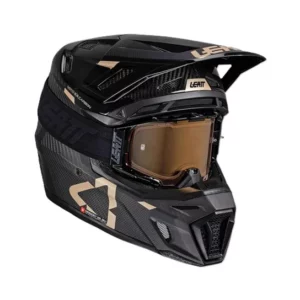 102510010 #5. Leatt Helmet Moto 9.5 with 6.5 Iriz Goggle - Carbon/Black
