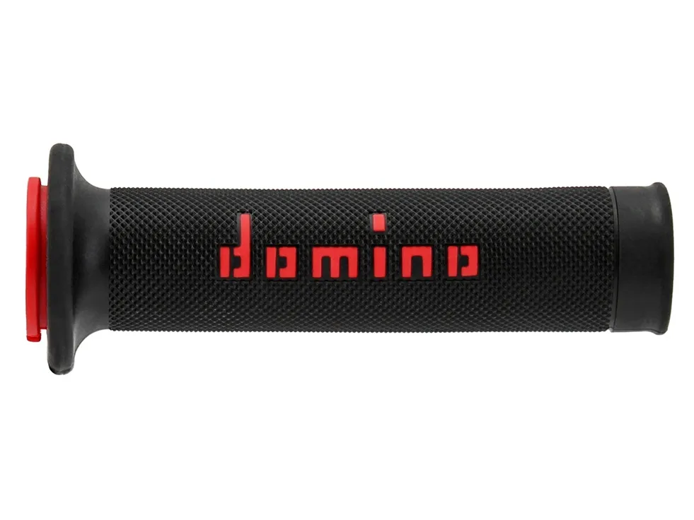 a01041c4240b7-0. DOMINO A010 Road Racing Grips - Black/Red