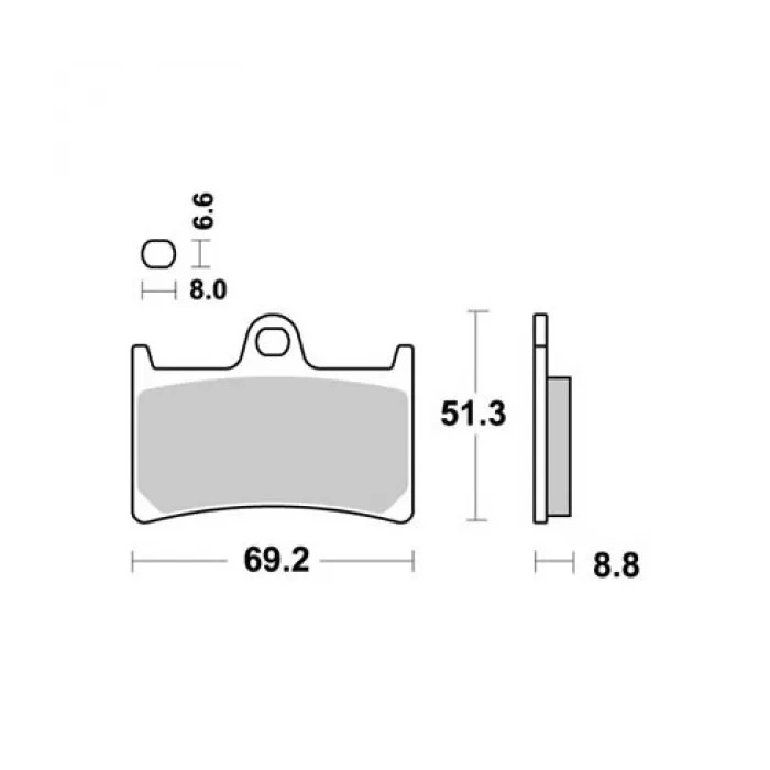 SBS 634HF#1.jpg. SBS 634HF Brake Pad