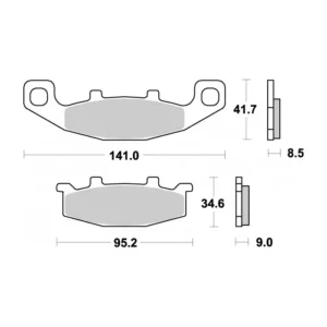 SBS 597HF#1.jpg. SBS 597HF Brake Pad